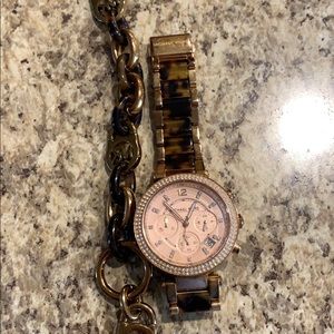 MK watch and matching bracelet